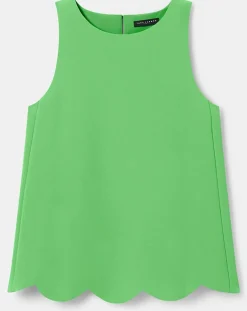 Femme Tara Jarmon Tops Et Blouses^Top en crêpe vert