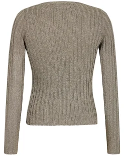 Femme Manoush Tops Et Blouses^Top en maille Côte Lurex argenté