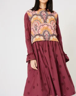 Femme Manoush Tops Et Blouses^Top en maille Fall Torsade imprimé rose/multicolore