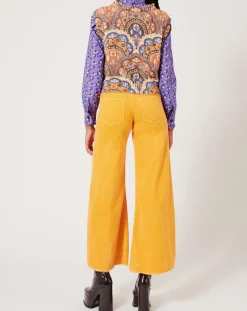 Femme Manoush Tops Et Blouses^Top en maille Fall Torsade imprimé violet/multicolore