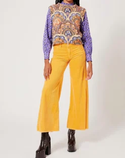 Femme Manoush Tops Et Blouses^Top en maille Fall Torsade imprimé violet/multicolore