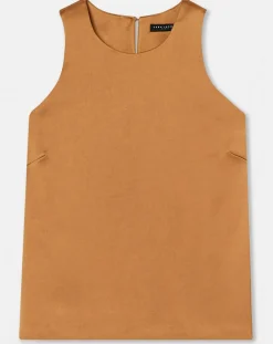 Femme Tara Jarmon Tops Et Blouses^Top en satin fluide cognac