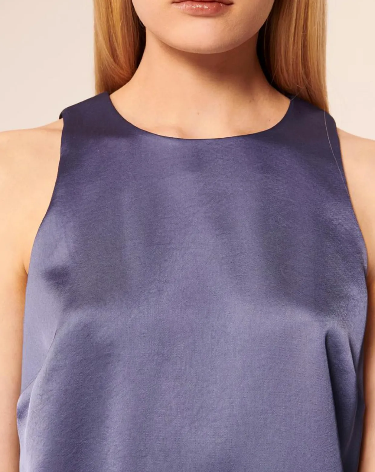 Femme Tara Jarmon Tops Et Blouses^Top en Satin Telly bleu