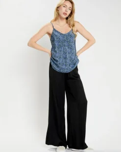 Femme Lauren Vidal Tops Et Blouses^Top en Soie mélangée Naxos bleu