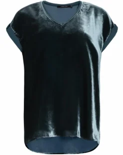Femme Lauren Vidal Tops Et Blouses^Top en Velours Basal sauge