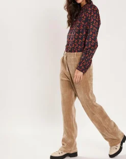 Top Fall Winter Mix imprimée rose/noir-Manoush Online