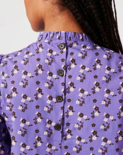 Top Fall Winter Mix imprimé violet-Manoush Hot