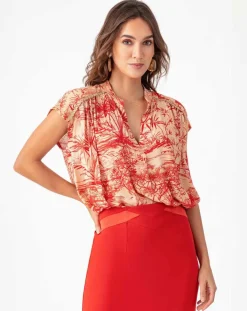 Femme Bleu Blanc Rouge Tops Et Blouses^Top Isabella rouge