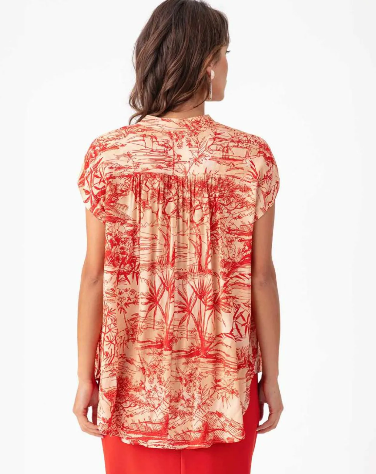 Femme Bleu Blanc Rouge Tops Et Blouses^Top Isabella rouge