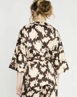 Femme Zapa Tops Et Blouses^Top Kimono fluide Vieran chocolat