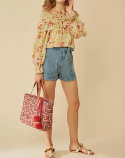 Femme Manoush Tops Et Blouses^Top Liberty Jane à fleurs vert/multicolore