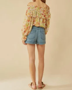 Femme Manoush Tops Et Blouses^Top Liberty Jane à fleurs vert/multicolore