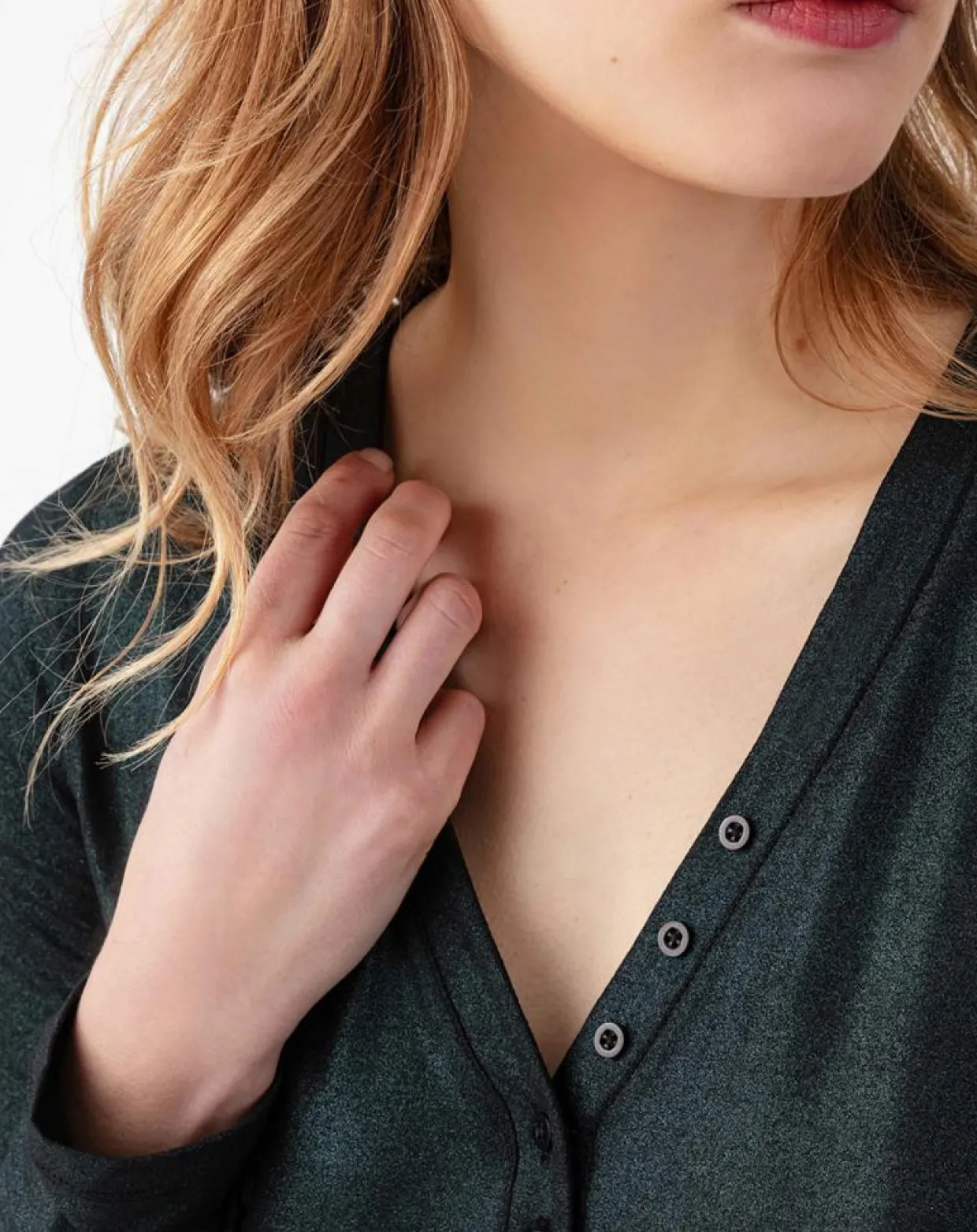 Top Manches Longues Stella irise emeraude-Indies Hot