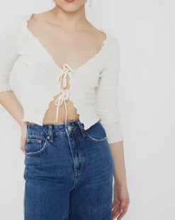 Femme BDG by Urban Outfitters Tops Et Blouses^Top noori tie écru