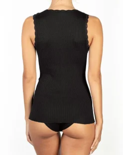 Femme Mare T-Shirts^Top sans manches Laine mélangée noir