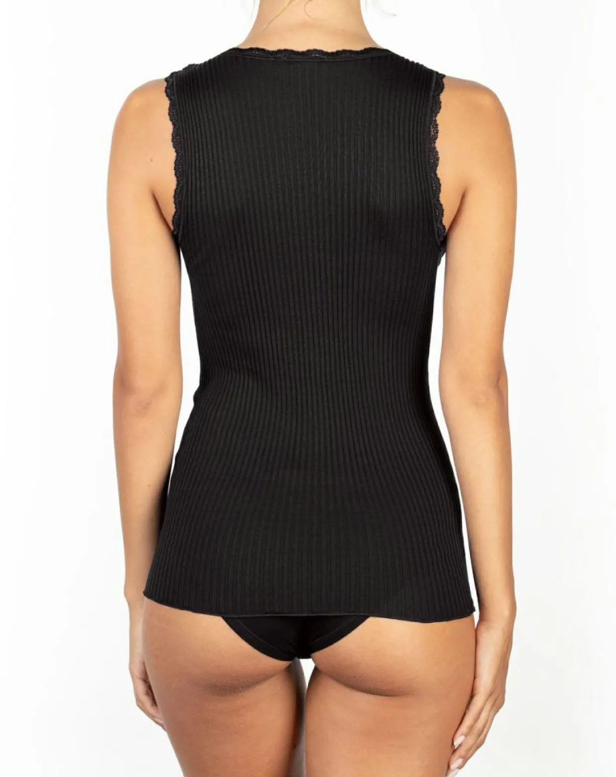 Femme Mare T-Shirts^Top sans manches Laine mélangée noir