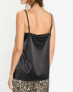 Top satiné Essential noir-Lauren Vidal New