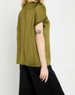 Femme Lauren Vidal Tops Et Blouses^Top satiné Must vert
