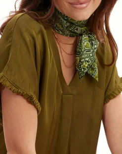 Femme Lauren Vidal Tops Et Blouses^Top satiné Must vert