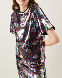Femme Manoush Tops Et Blouses^Top Sparkle en sequins multicolore