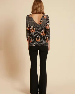 Femme Belair Tops Et Blouses^Top Toran imprimé noir