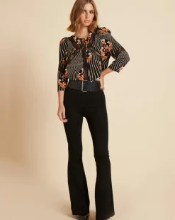 Femme Belair Tops Et Blouses^Top Toran imprimé noir