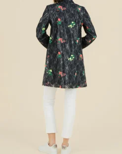 Femme Manoush Manteaux^Trench broderies dentelle Rainy Day bleu marine