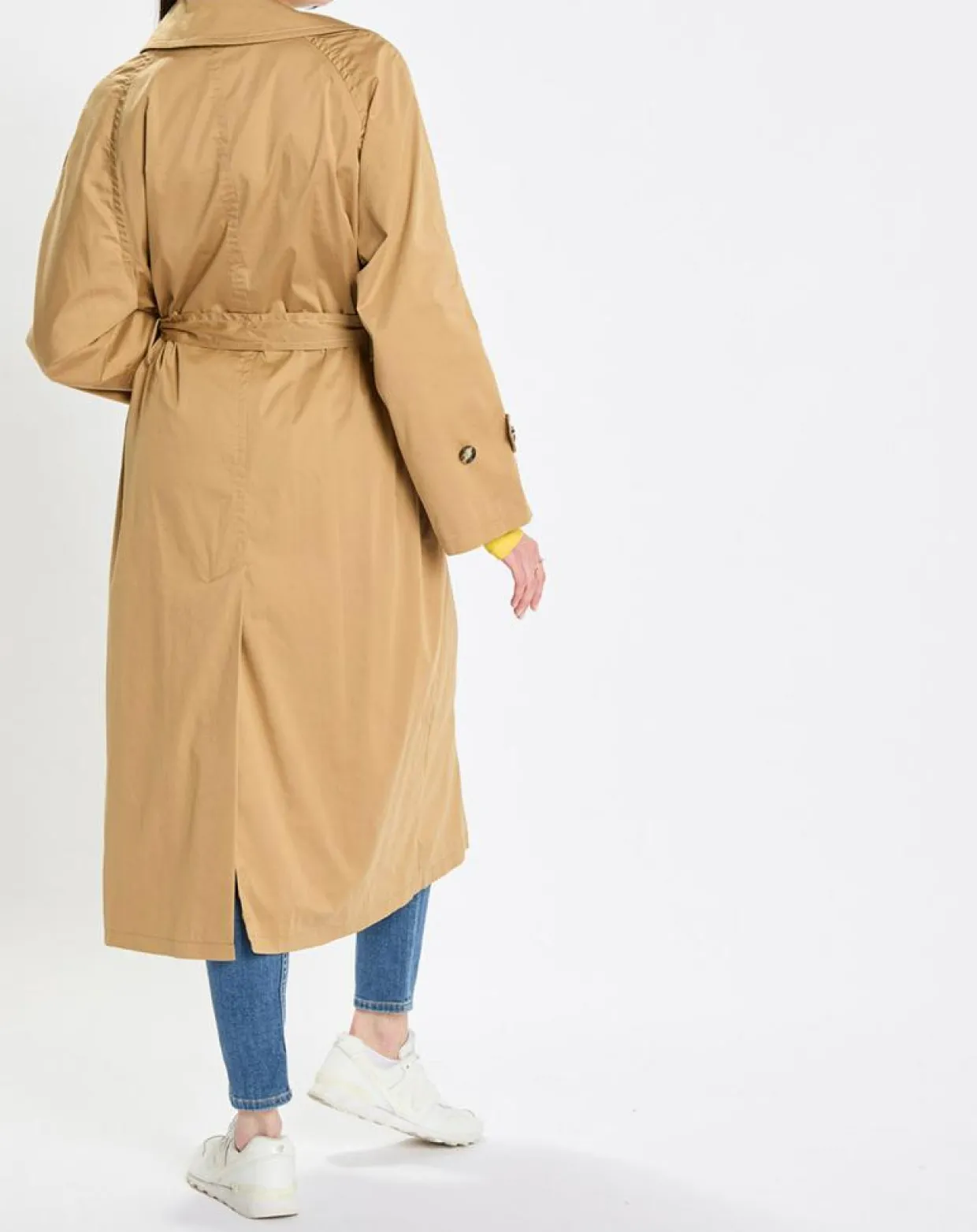 Femme Marc O'Polo Manteaux^Trench long en Toile de coton mélangé beige