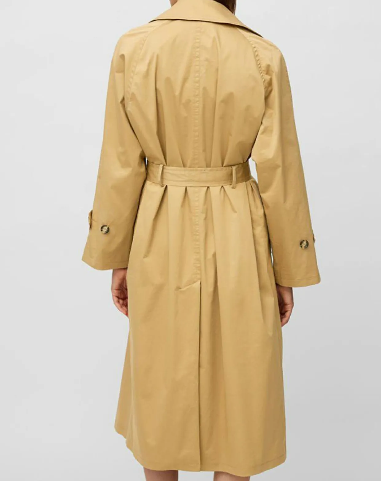 Femme Marc O'Polo Manteaux^Trench long en Toile de coton mélangé beige