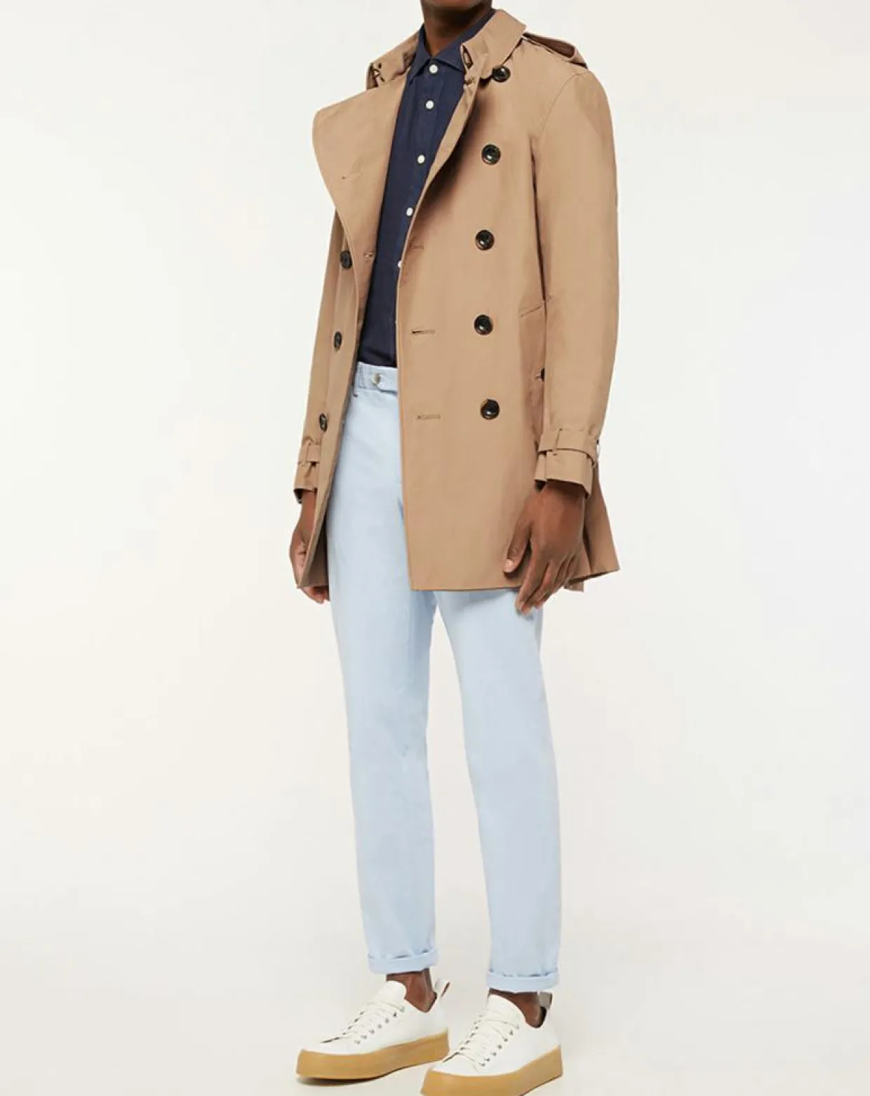 Homme Hackett London Manteaux^Trench mi-long beige foncé