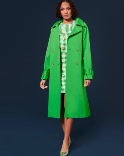 Trench-coat en Coton Biologique vert-Tara Jarmon Best