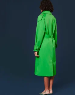 Trench-coat en Coton Biologique vert-Tara Jarmon Best