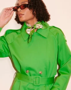 Trench-coat en Coton Biologique vert-Tara Jarmon Best