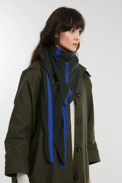 Femme Mapoesie Echarpes, Foulards^Triangle Liv Vert