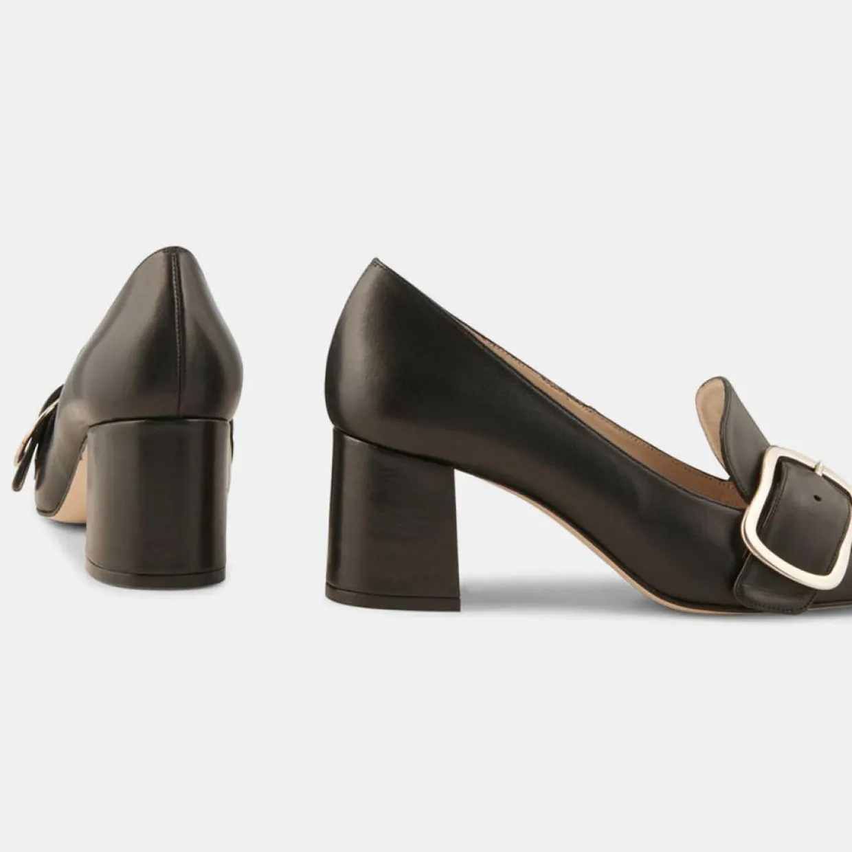 Femme Minelli Escarpins^Trotters en Cuir Lili noirs - Talon 6 cm