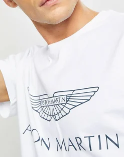 T-Shirt Aston Martin Racing Logo blanc-Hackett London Best