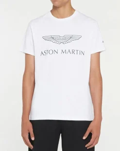 T-Shirt Aston Martin Racing Logo blanc-Hackett London Best