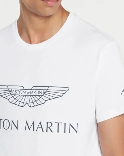 T-Shirt Aston Martin Racing Logo blanc-Hackett London Best