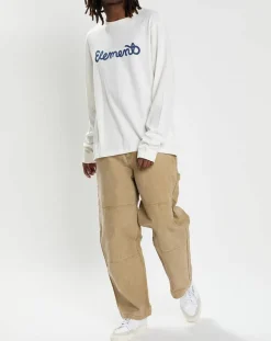 Homme Element T-Shirts^T-Shirt 100% Coton Bio Chicago Il Ls écru