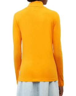 Femme Marc O'Polo T-Shirts^T-Shirt 100% Coton Bio col roulé orange