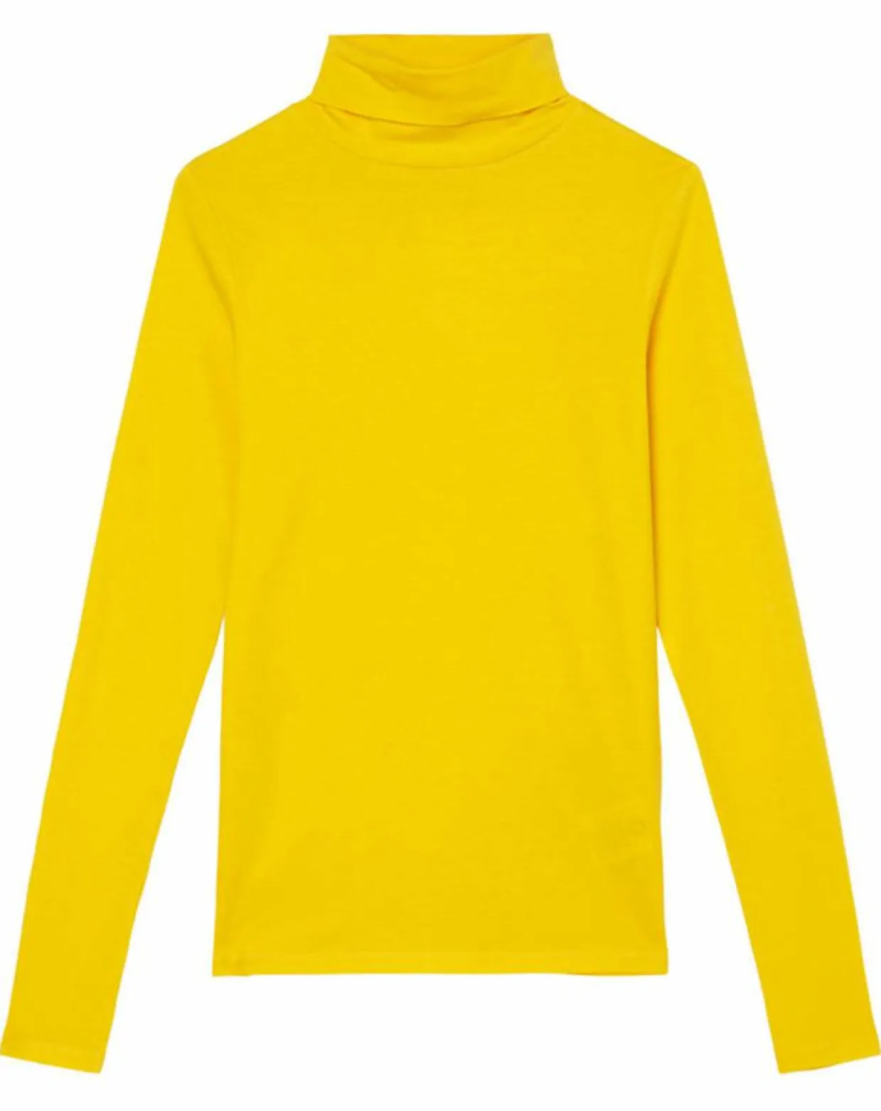 T-Shirt 100% Coton Bio col roulé jaune-Marc O'Polo Best