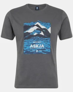 T-Shirt 100% Coton Bio Graphic gris-North Sails Online