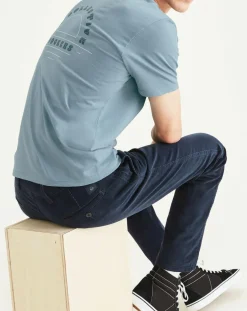 Homme Dockers T-Shirts^T-Shirt 100% Coton Bio Logo Pocket bleu