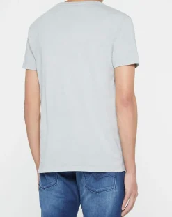 Homme Replay T-Shirts^T-Shirt 100% Coton Bio pocket logo up gris clair