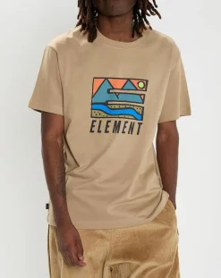 T-Shirt 100% Coton Bio Trekka beige-Element