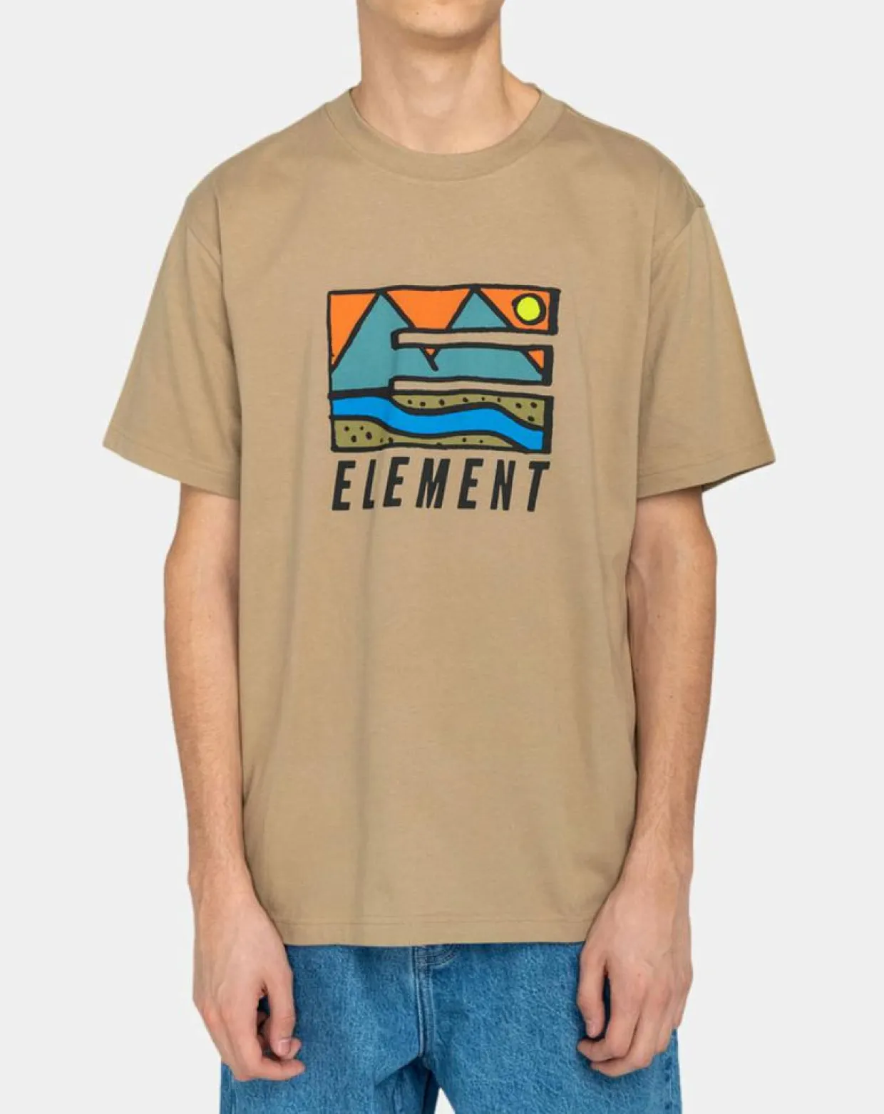 T-Shirt 100% Coton Bio Trekka beige-Element