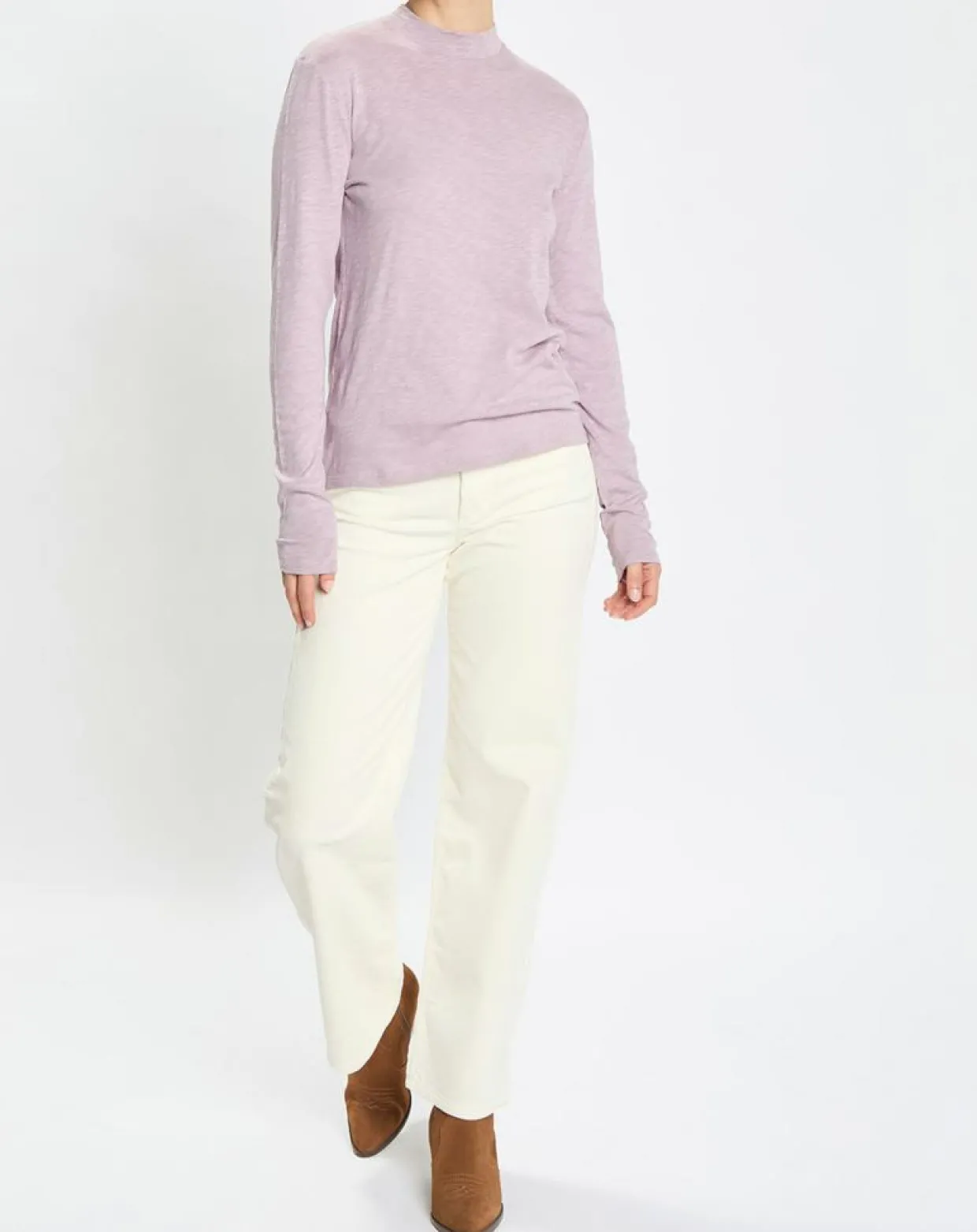 T-Shirt 100% Coton Bio violet clair-Marc O'Polo Discount