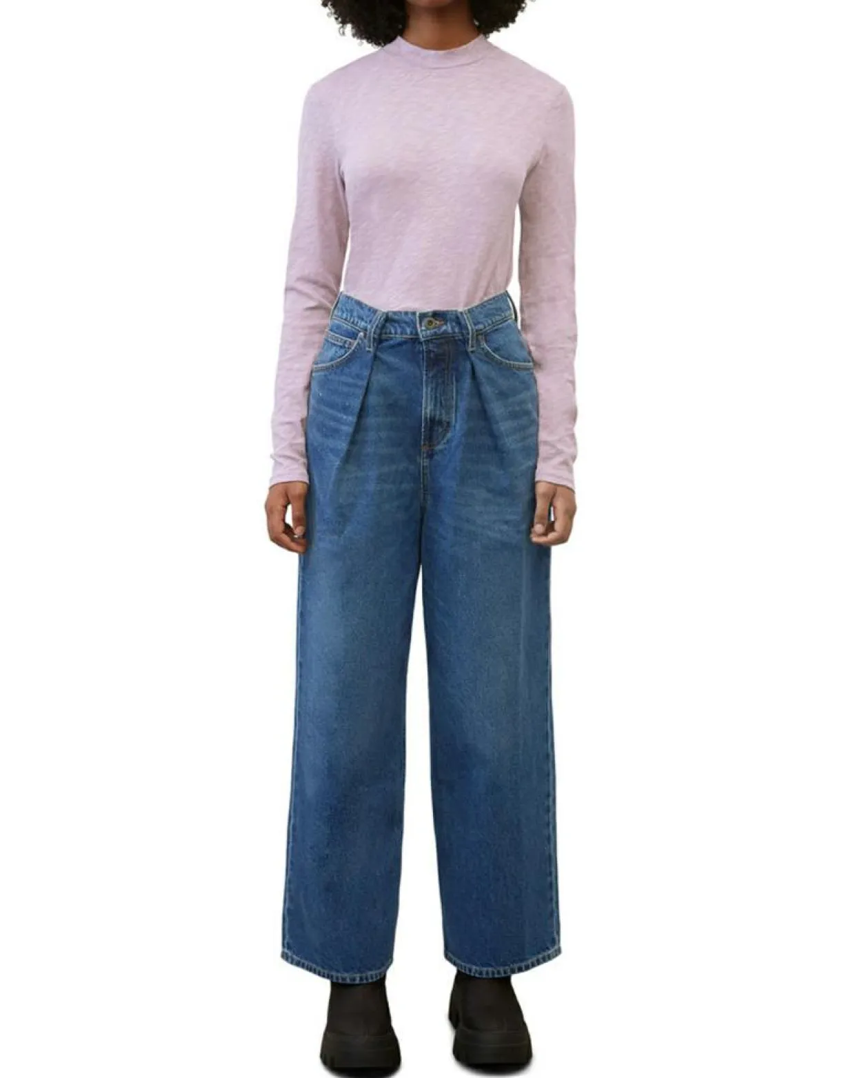 T-Shirt 100% Coton Bio violet clair-Marc O'Polo Discount