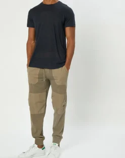 T-Shirt 100% Lin manches courtes Col Rond bleu marine-Marc O'Polo Discount