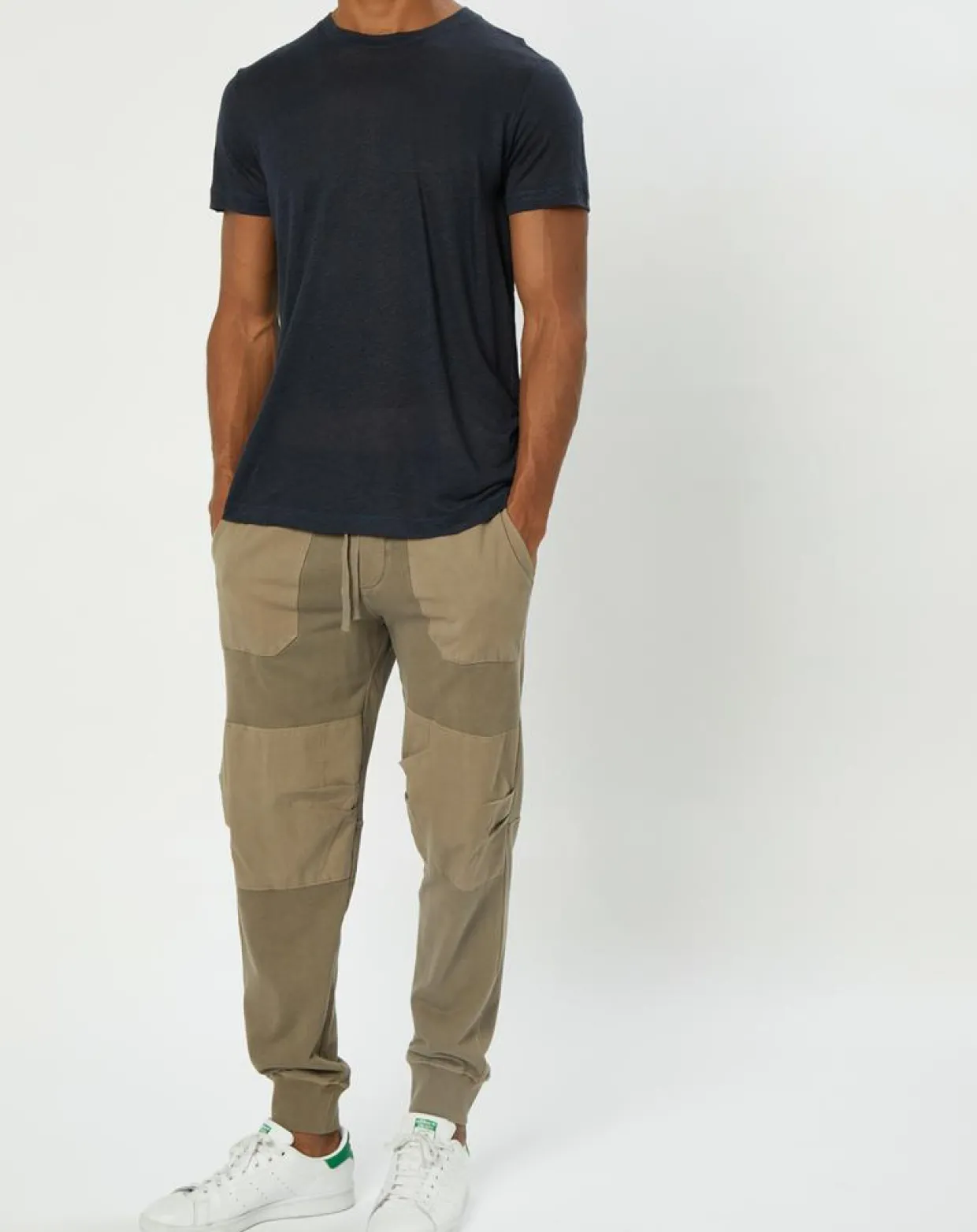 T-Shirt 100% Lin manches courtes Col Rond bleu marine-Marc O'Polo Discount